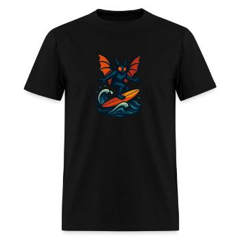 mothman surfing - Men's T-Shirt - black - Front - Jose (178cm)