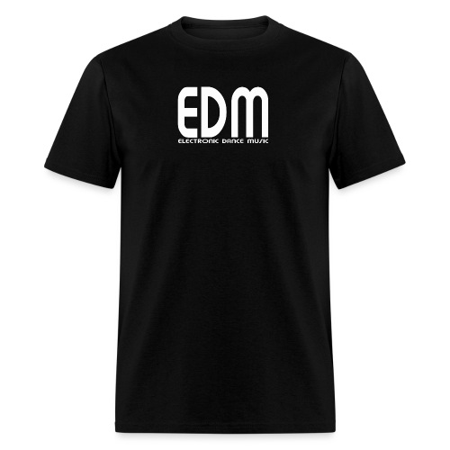 edm logo 2 white - Men's T-Shirt