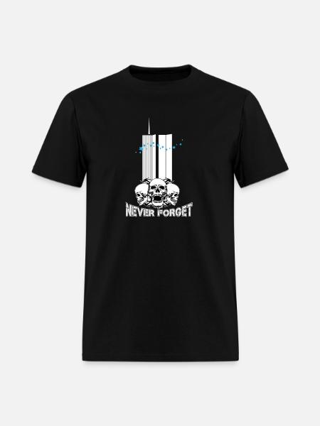911 Never forget white - Men's T-Shirt - black