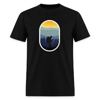 the hikers shirt - Men's T-Shirt - black - Front - Jose (178cm)