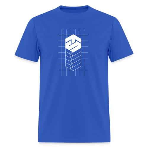 Tech Steve White V-Groved Collection - Men's T-Shirt