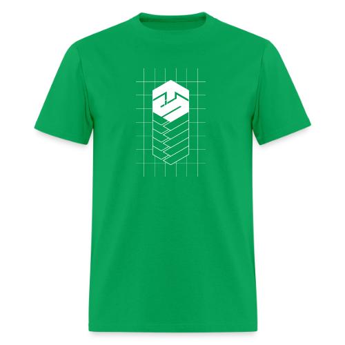 Tech Steve White V-Groved Collection - Men's T-Shirt