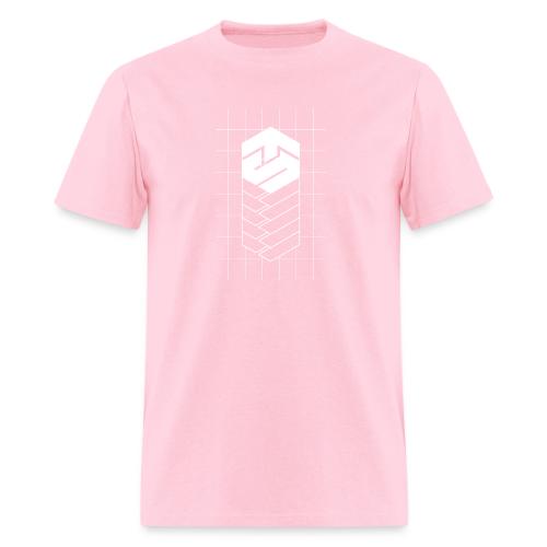 Tech Steve White V-Groved Collection - Men's T-Shirt