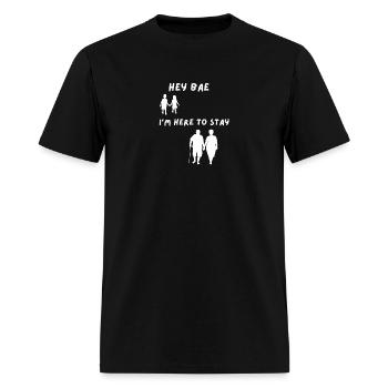 Hey Bae - Men's T-Shirt - black - Front - Jose (178cm)