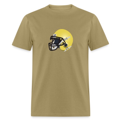 yellow football helmet - Men's T-Shirt