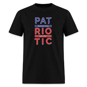 Patriotic - Men's T-Shirt - black - Front - Jose (178cm)