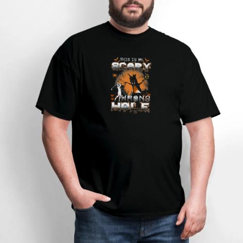 This Is My Scary Wrong Hole Halloween Golf Gift - Men's T-Shirt