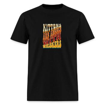 kittens are angels with whiskers - Men's T-Shirt - black - Front - Jose (178cm)