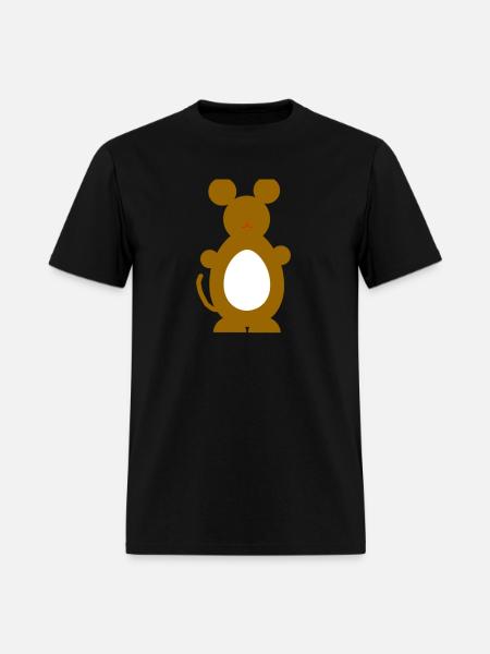 br mouse - Men's T-Shirt - black