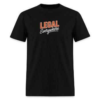 legal everywhere - Men's T-Shirt - black - Front - Jose (178cm)
