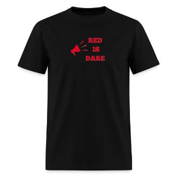 RED IS DARE - Men's T-Shirt - black - Front - Jose (178cm)