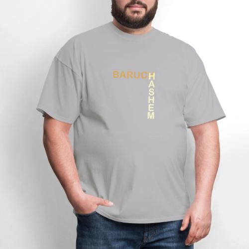 Baruch HaShem – L-Layout Typography - Men's T-Shirt