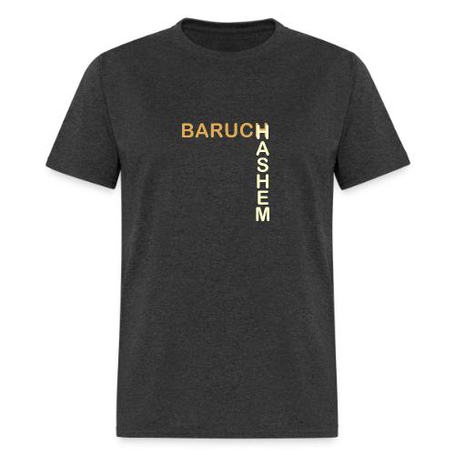 Baruch HaShem – L-Layout Typography - Men's T-Shirt