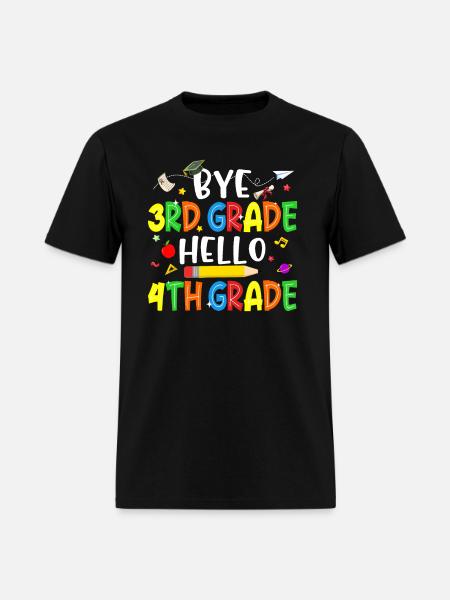 Graduation Bye 3rd Grade Hello 4th Grade - Men's T-Shirt - black