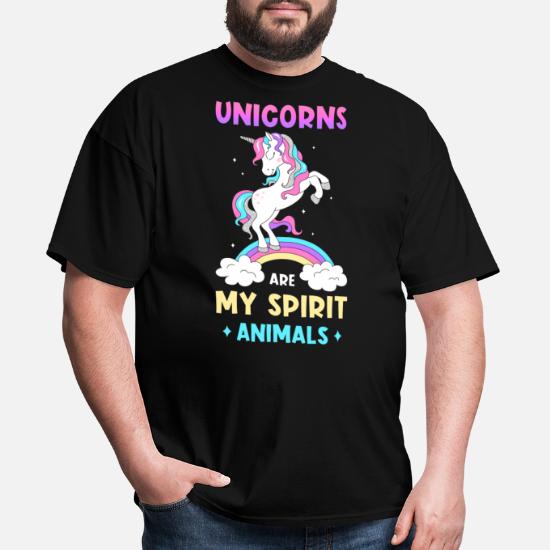 Unicorn Spirit Animal' Men's T-Shirt | Spreadshirt