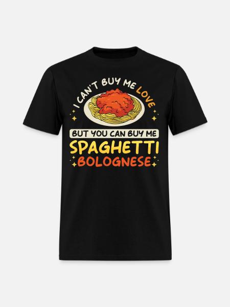 Spaghetti Bolognese - Men's T-Shirt - black