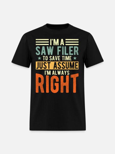 Saw Filer - Men's T-Shirt - black