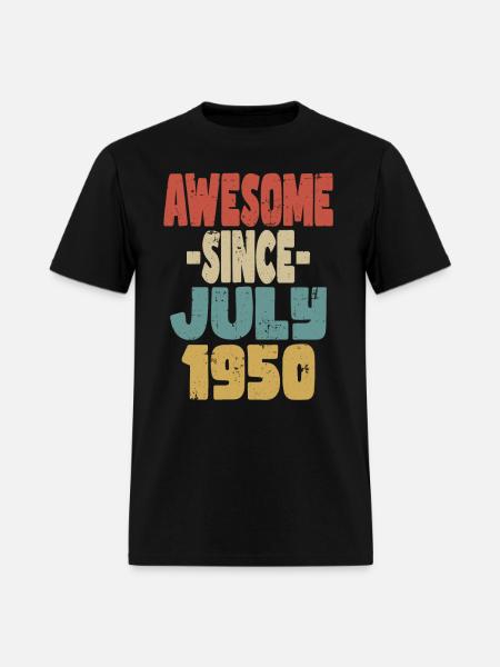Awesome July 1950 - Men's T-Shirt - black