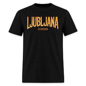 Ljubljana Slovenia Souvenir - Men's T-Shirt - black - Front - Jose (178cm)