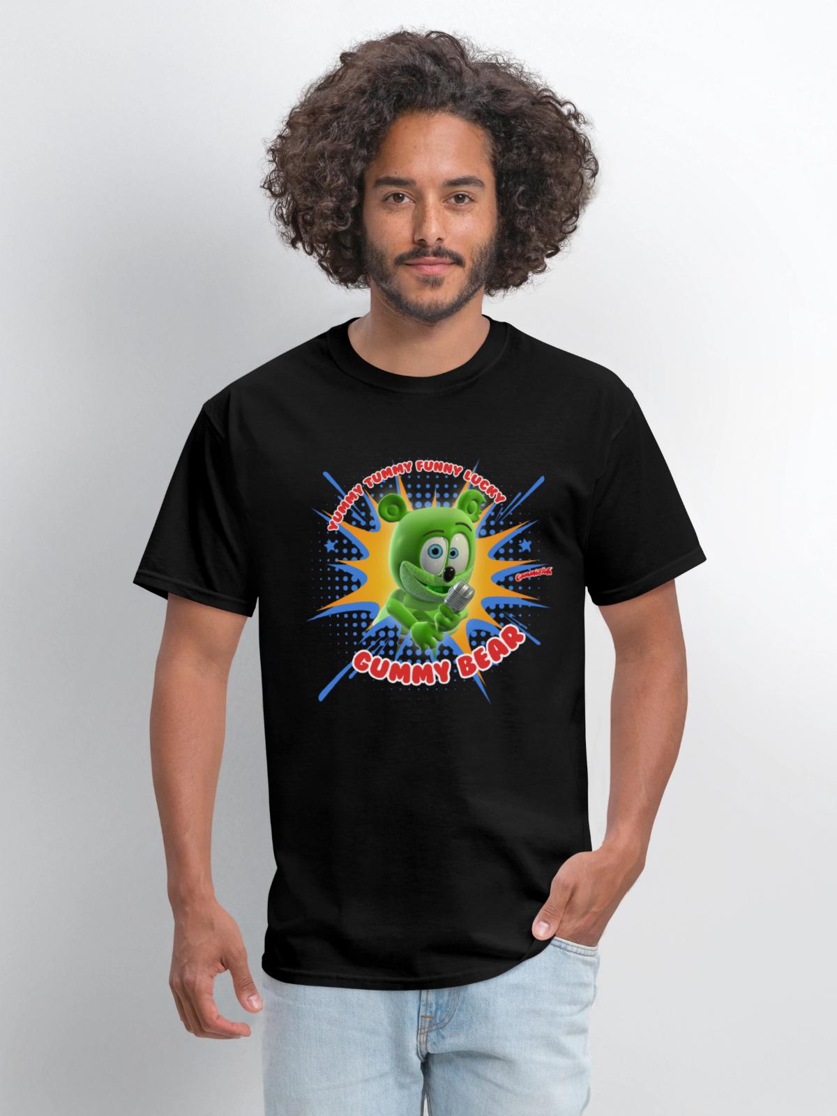 Funny Lucky Gummy Bear - Men's T-Shirt - black - Front - Jose (178cm)