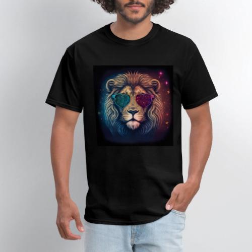 Jesus Lion of Judah wearing love glasses - Men's T-Shirt