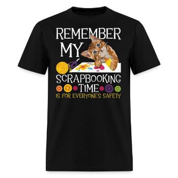Remember My Scrapbooking Time Scrapbooker - Men's T-Shirt - black - Front - Jose (178cm)