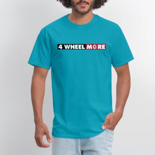 4 Wheel More Rectangle Logo - Men's T-Shirt