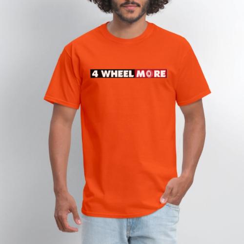 4 Wheel More Rectangle Logo - Men's T-Shirt
