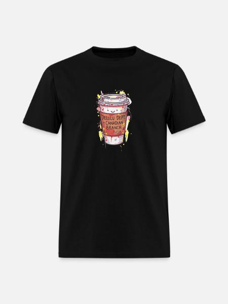 Delulu Dept Canadian Branch Cup - Men's T-Shirt - black