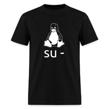 Linux - su linux by linux - Men's T-Shirt - black - Front - Jose (178cm)