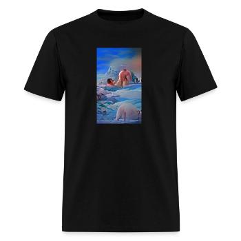 Crumpled Daydream - Men's T-Shirt - black - Front - Jose (178cm)
