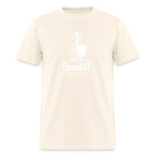 OpenSSF tall white logo - Men's T-Shirt