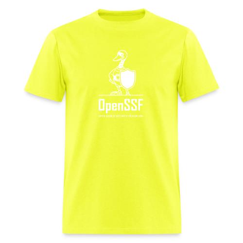OpenSSF tall white logo - Men's T-Shirt