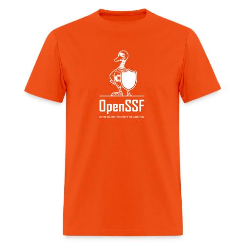 OpenSSF tall white logo - Men's T-Shirt