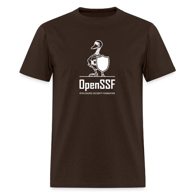 OpenSSF tall white logo