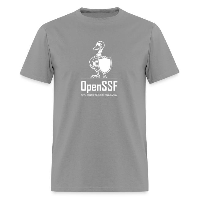 OpenSSF tall white logo