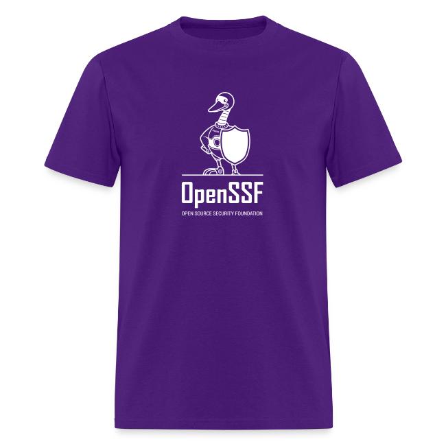 OpenSSF tall white logo