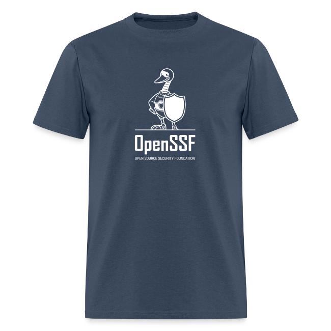 OpenSSF tall white logo
