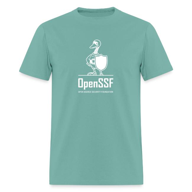 OpenSSF tall white logo