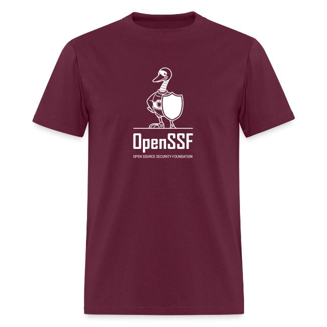 OpenSSF tall white logo