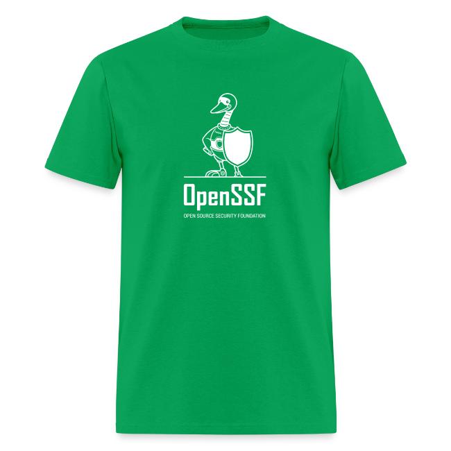 OpenSSF tall white logo