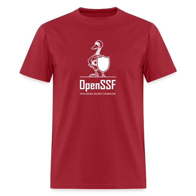 OpenSSF tall white logo