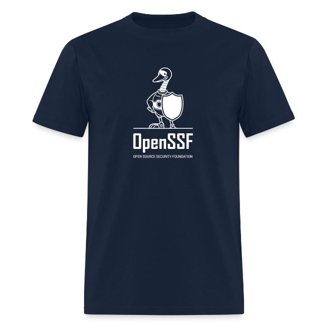 OpenSSF tall white logo