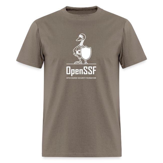 OpenSSF tall white logo