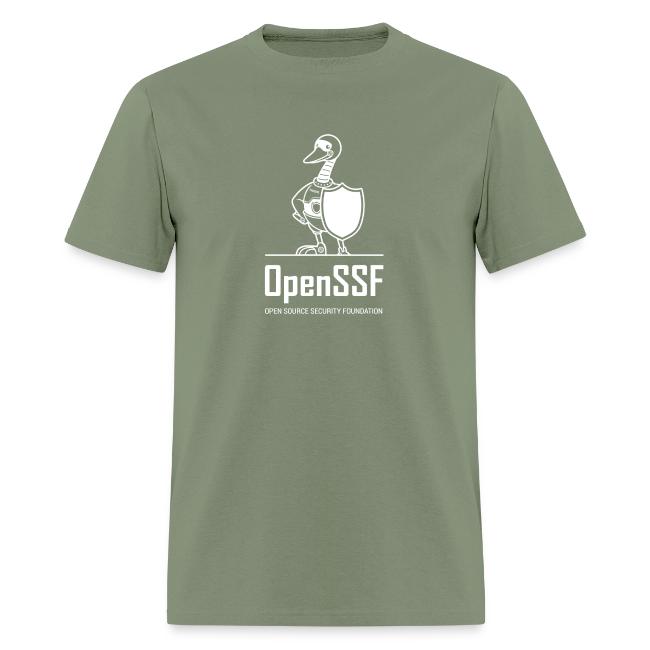 OpenSSF tall white logo