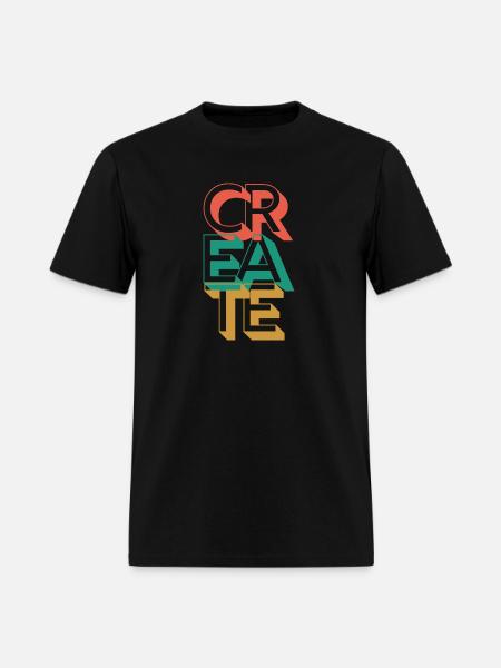 Retro Create - Men's T-Shirt - black