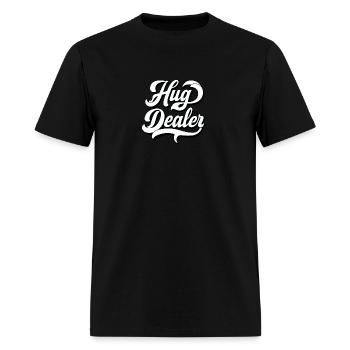 Hug Dealer - Men's T-Shirt - black - Front - Jose (178cm)
