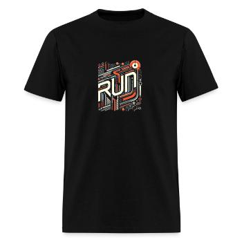 run - Men's T-Shirt - black - Front - Jose (178cm)