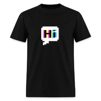 Vibrations de bienvenue - T-shirt Homme - noir - Devant - Jose (178cm)