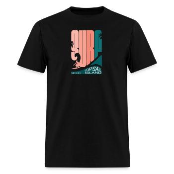 Big Surf Topsail Island - Men's T-Shirt - black - Front - Jose (178cm)